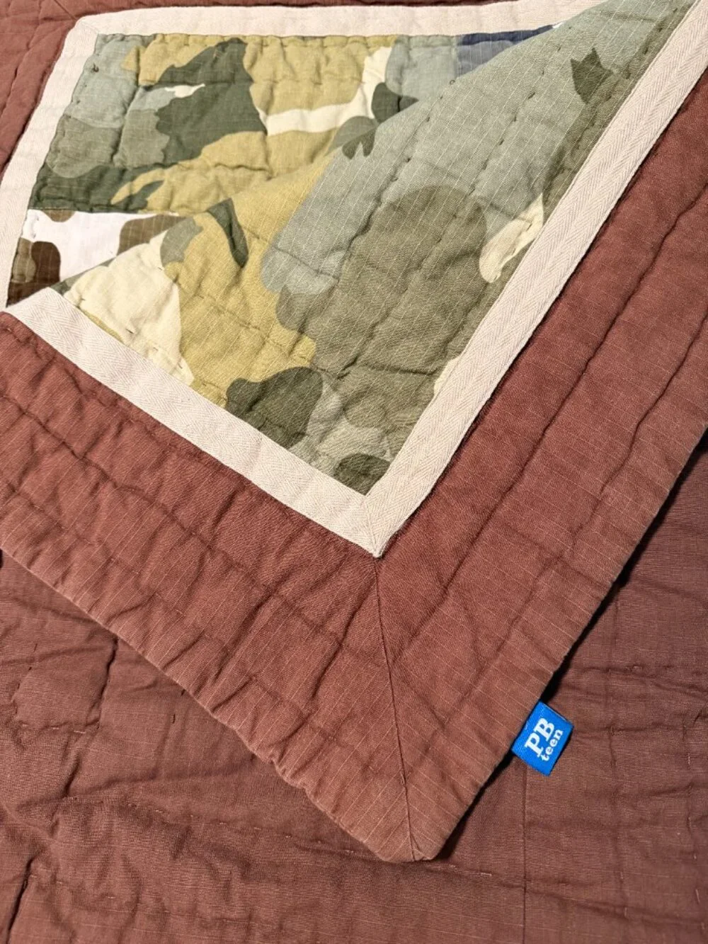 Pottery Barn Teen Camouflage FULL/QUEEN Quilt & 2 matching shams